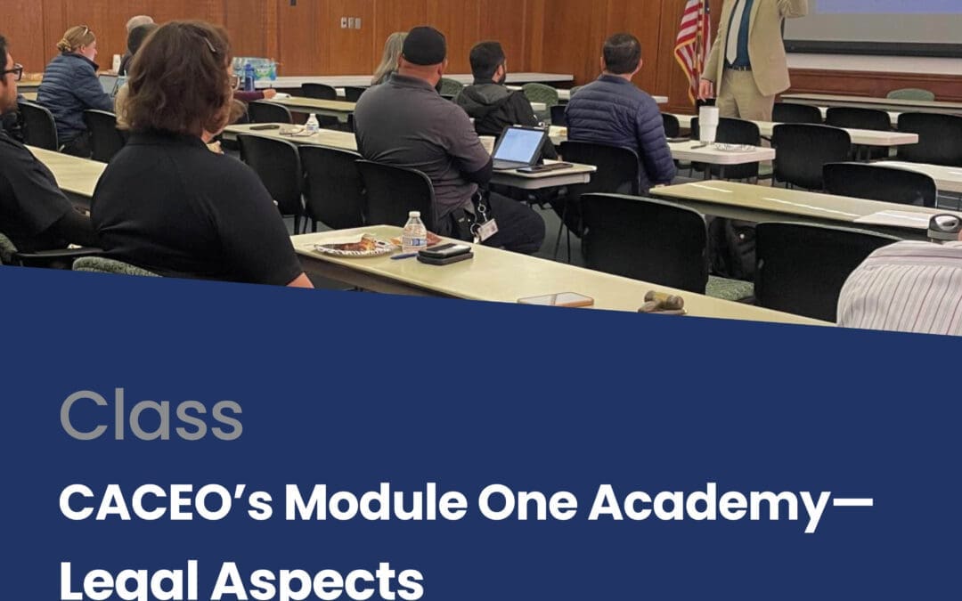 Serviam Managing Partner to Teach Legal Aspects at CACEO’s Module One Code Enforcement Academy